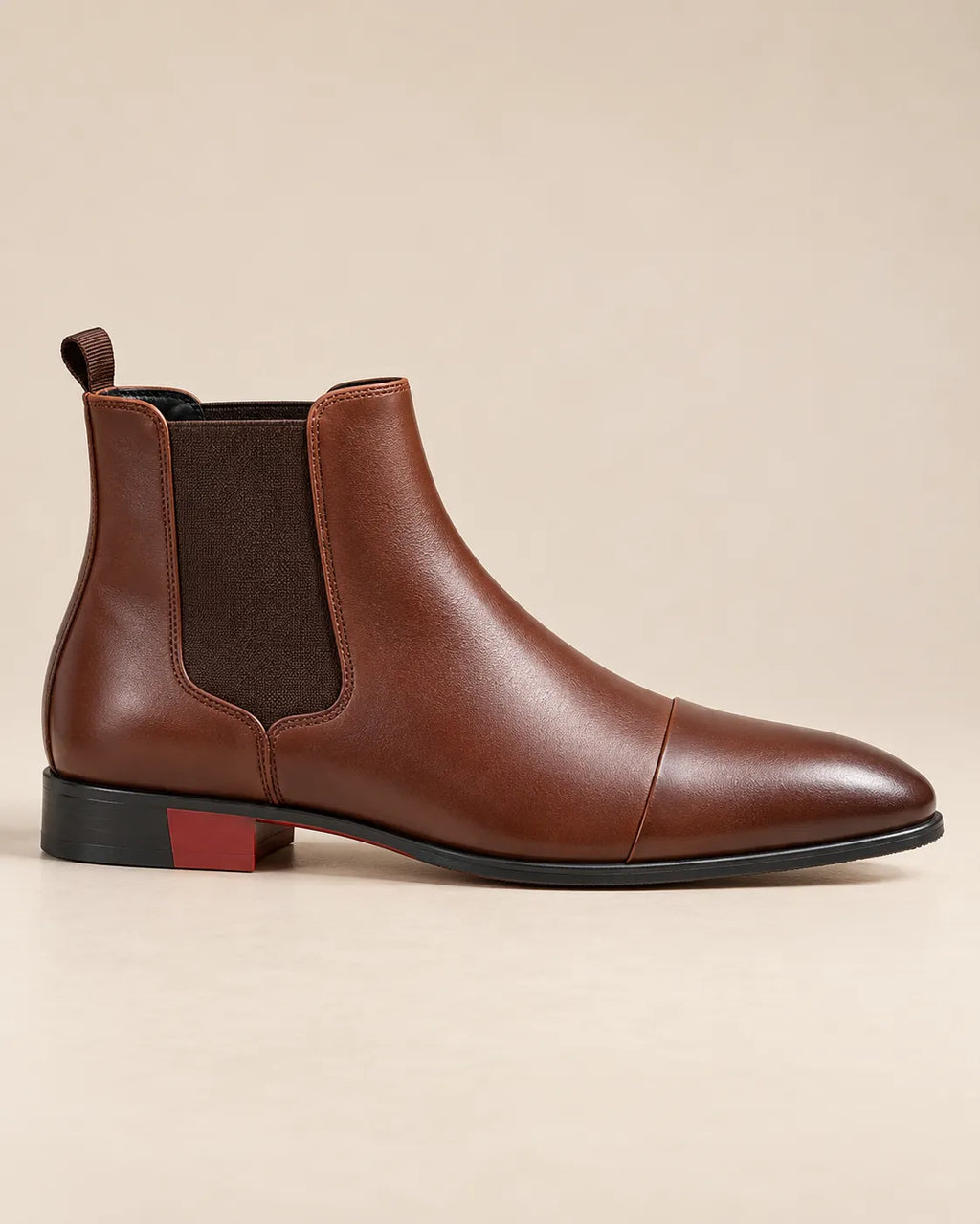 Marrón | Liso | Botines Chelsea – vista lateral