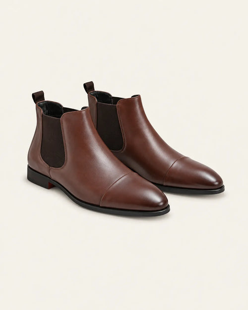 Marrón | Liso | Botines Chelsea