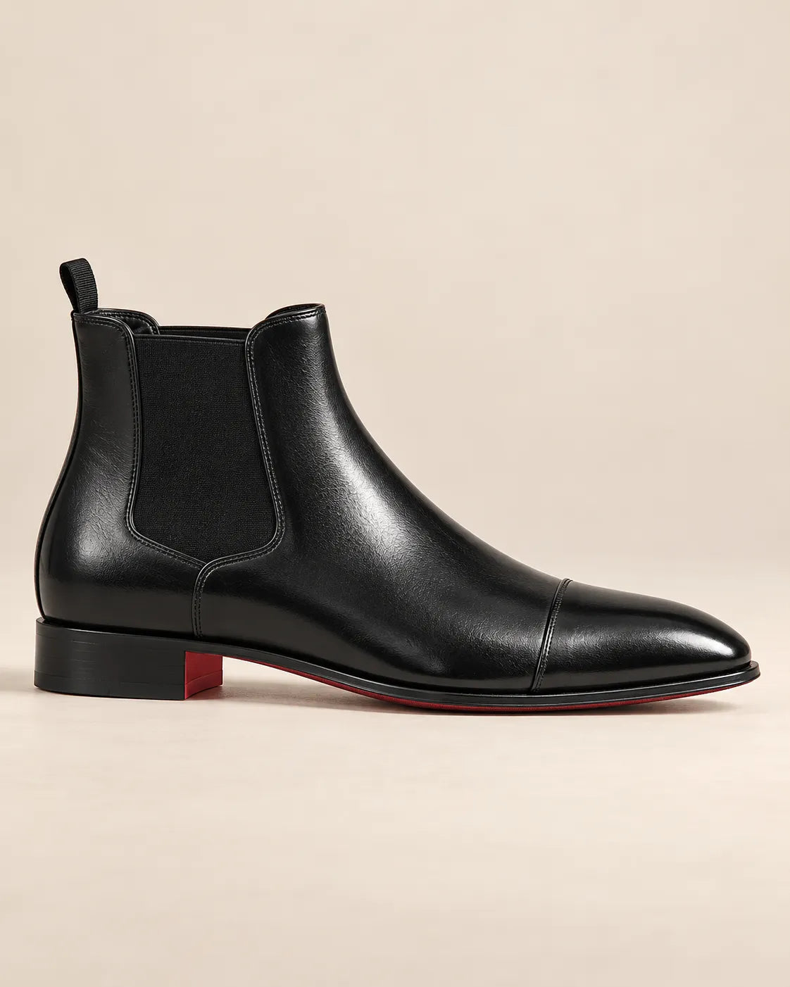 Negro | Liso | Botines Chelsea – vista lateral