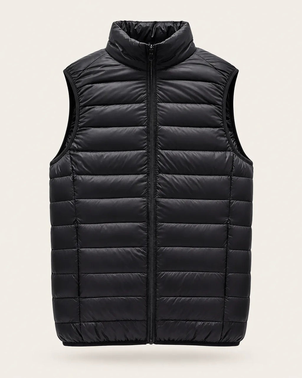 Negro | Chaleco acolchado ligero