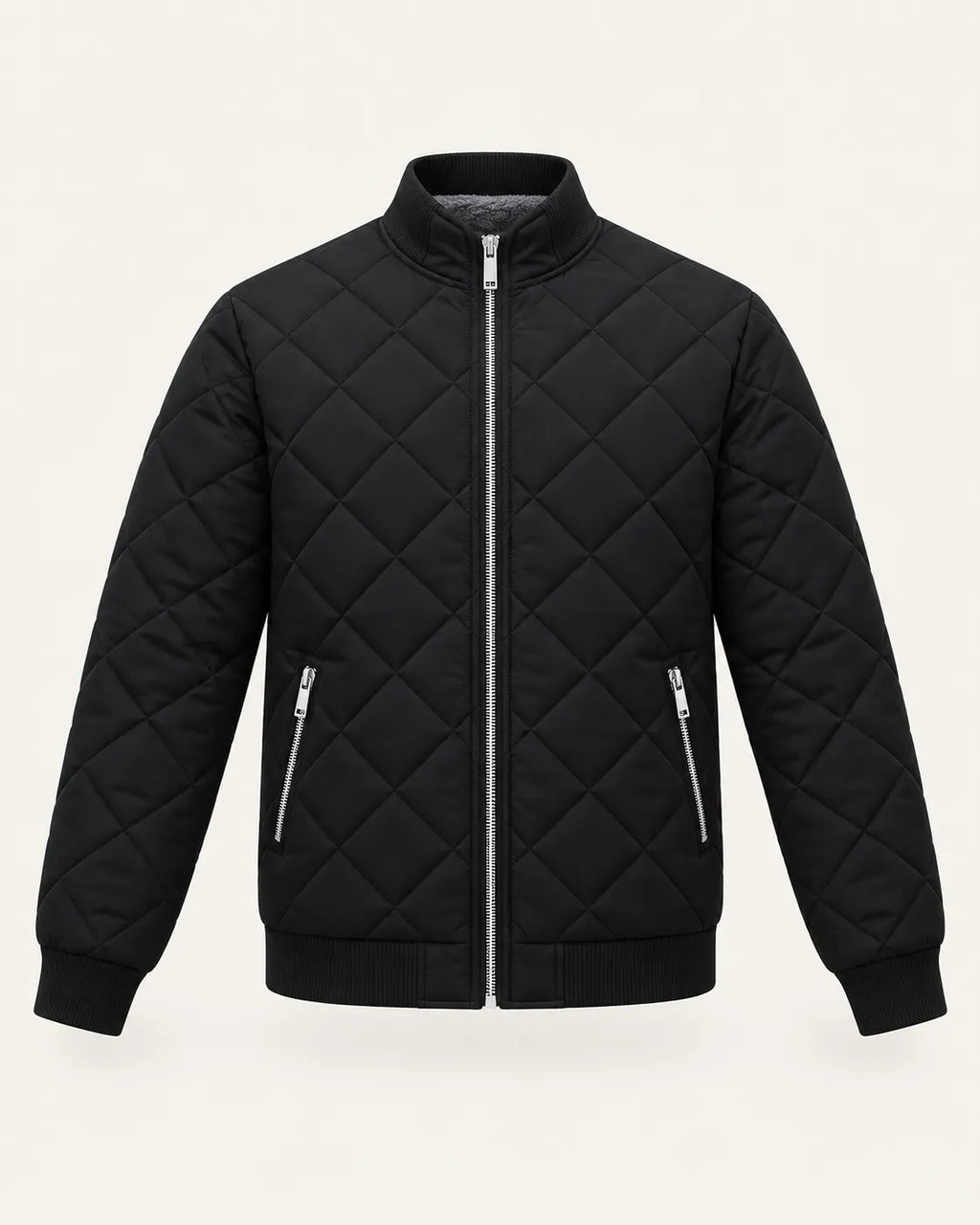 Negro | Chaqueta bomber acolchada