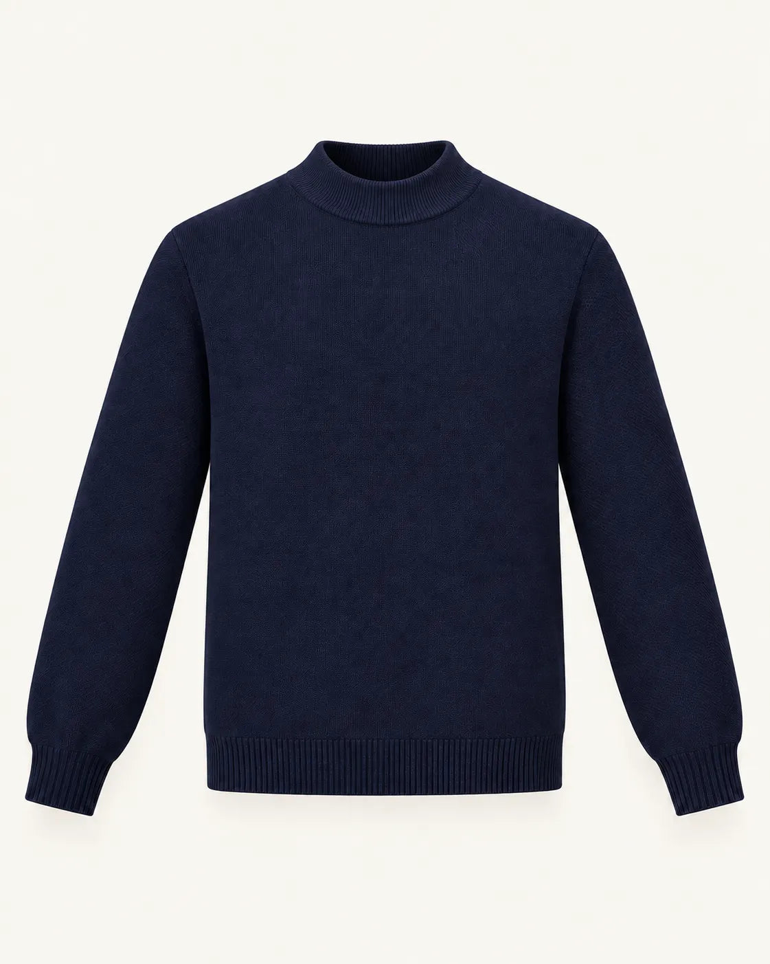 Azul marino | Jersey de cuello perkins