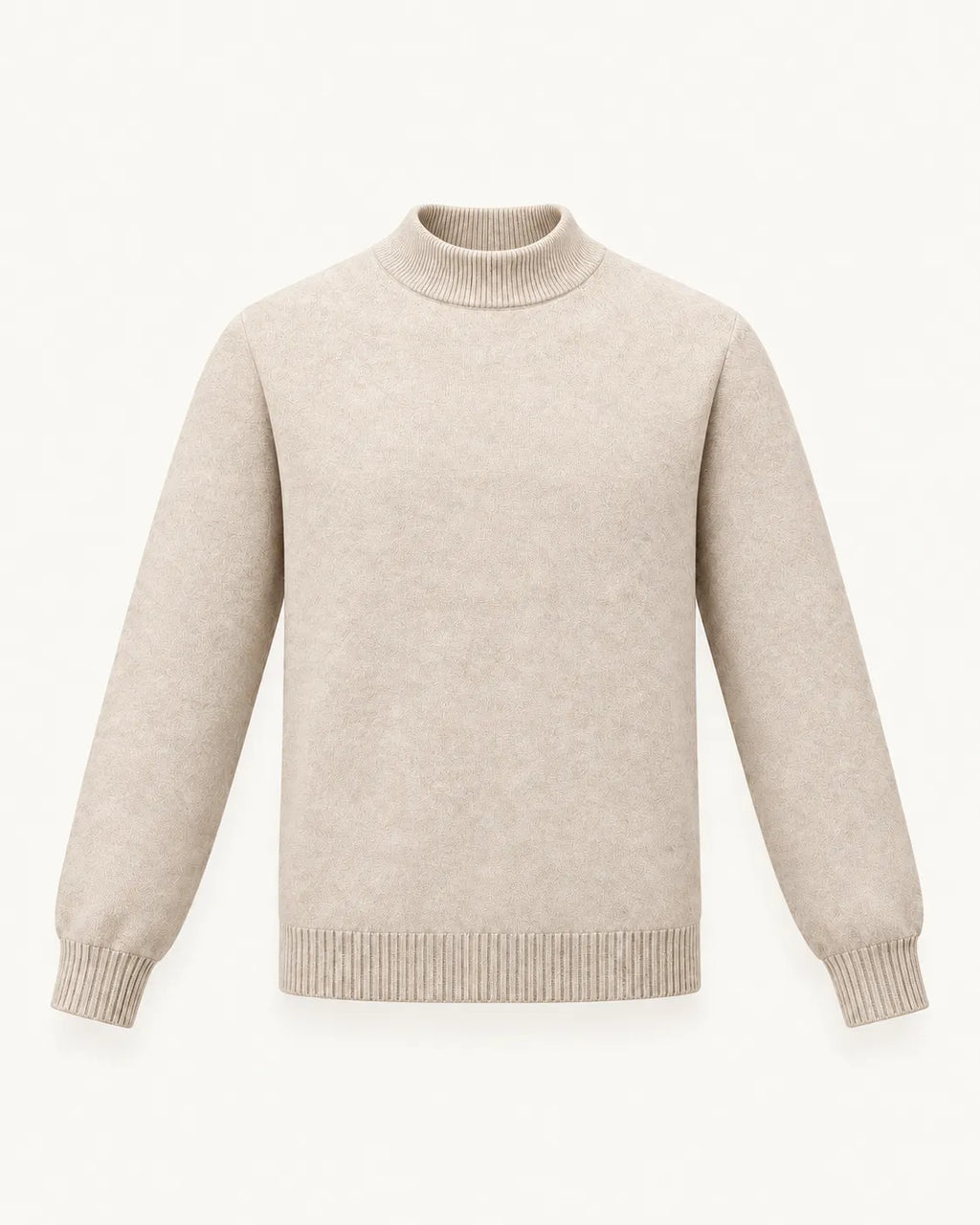 Beige | Jersey de cuello perkins