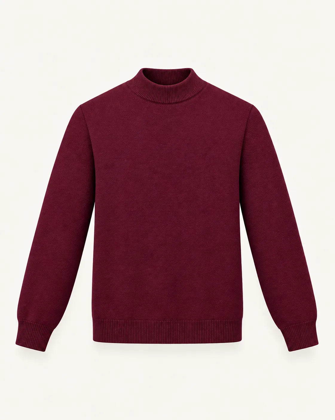 Burdeos | Jersey de cuello perkins