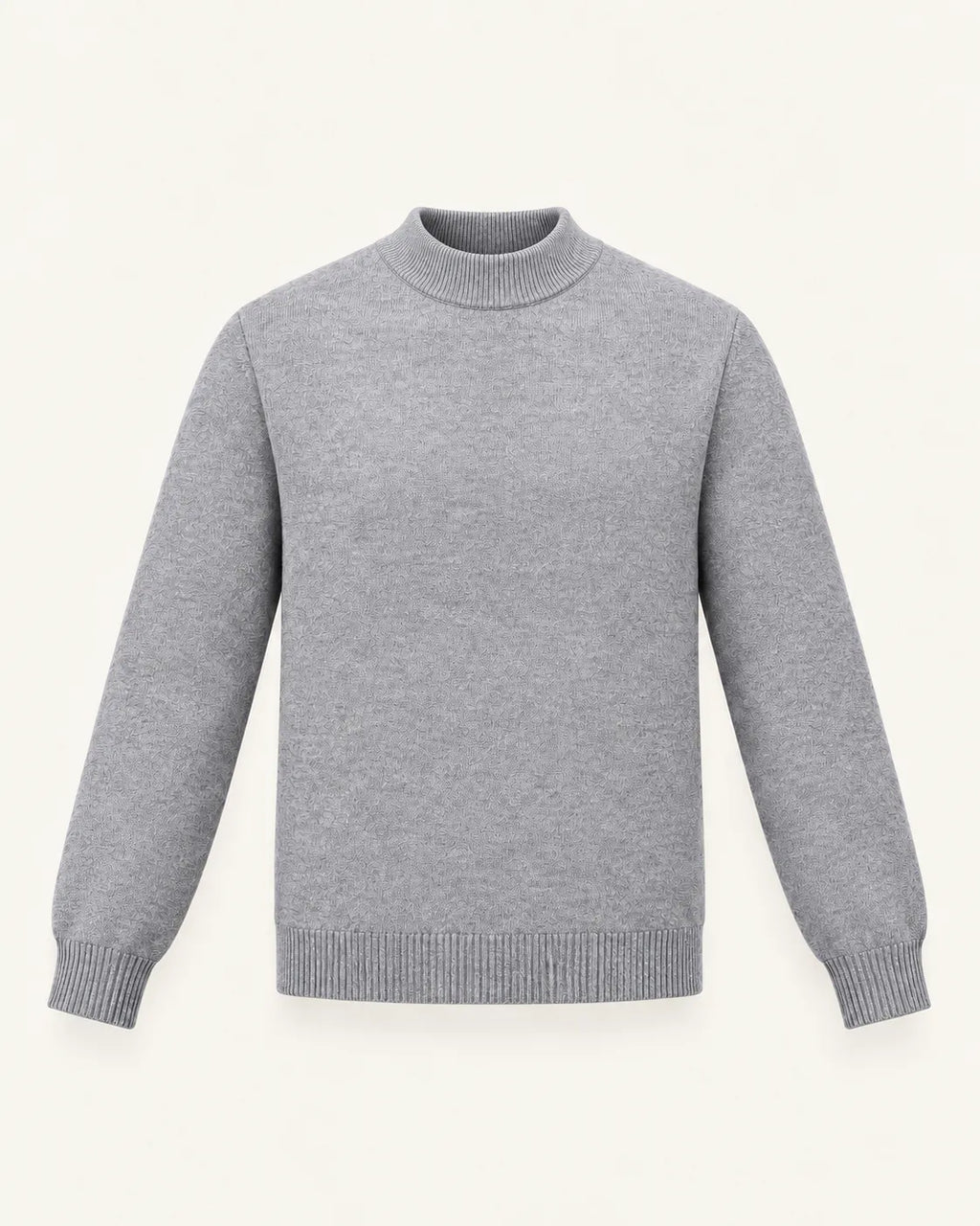 Gris claro | Jersey de cuello perkins