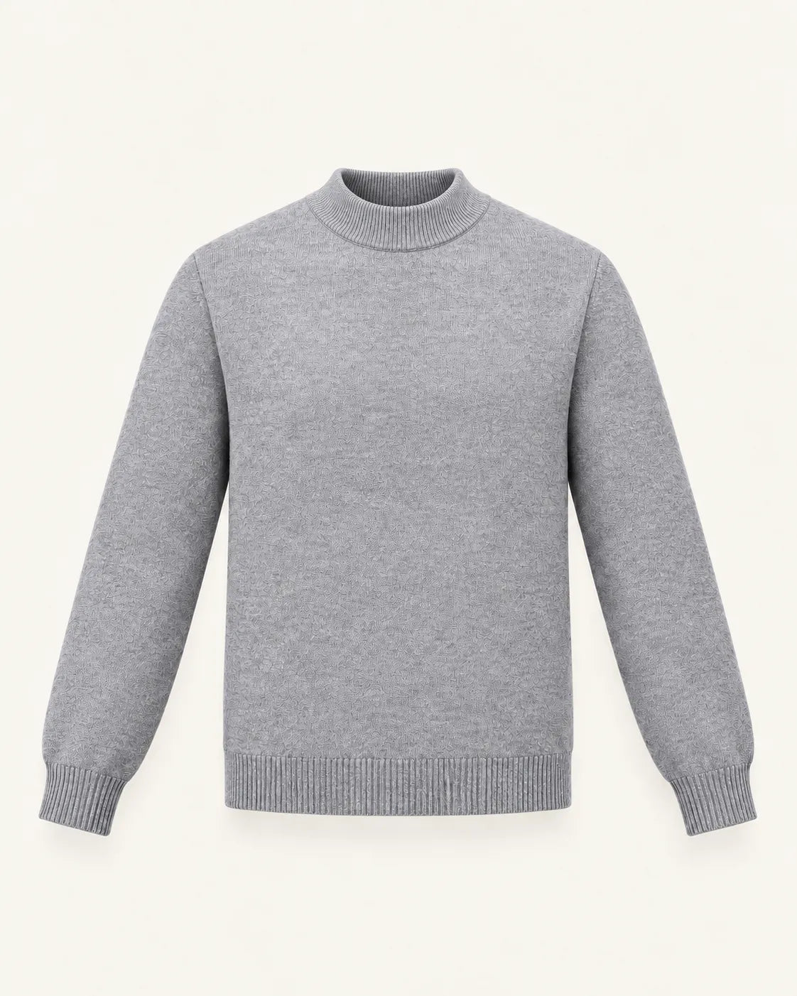 Gris claro | Jersey de cuello perkins