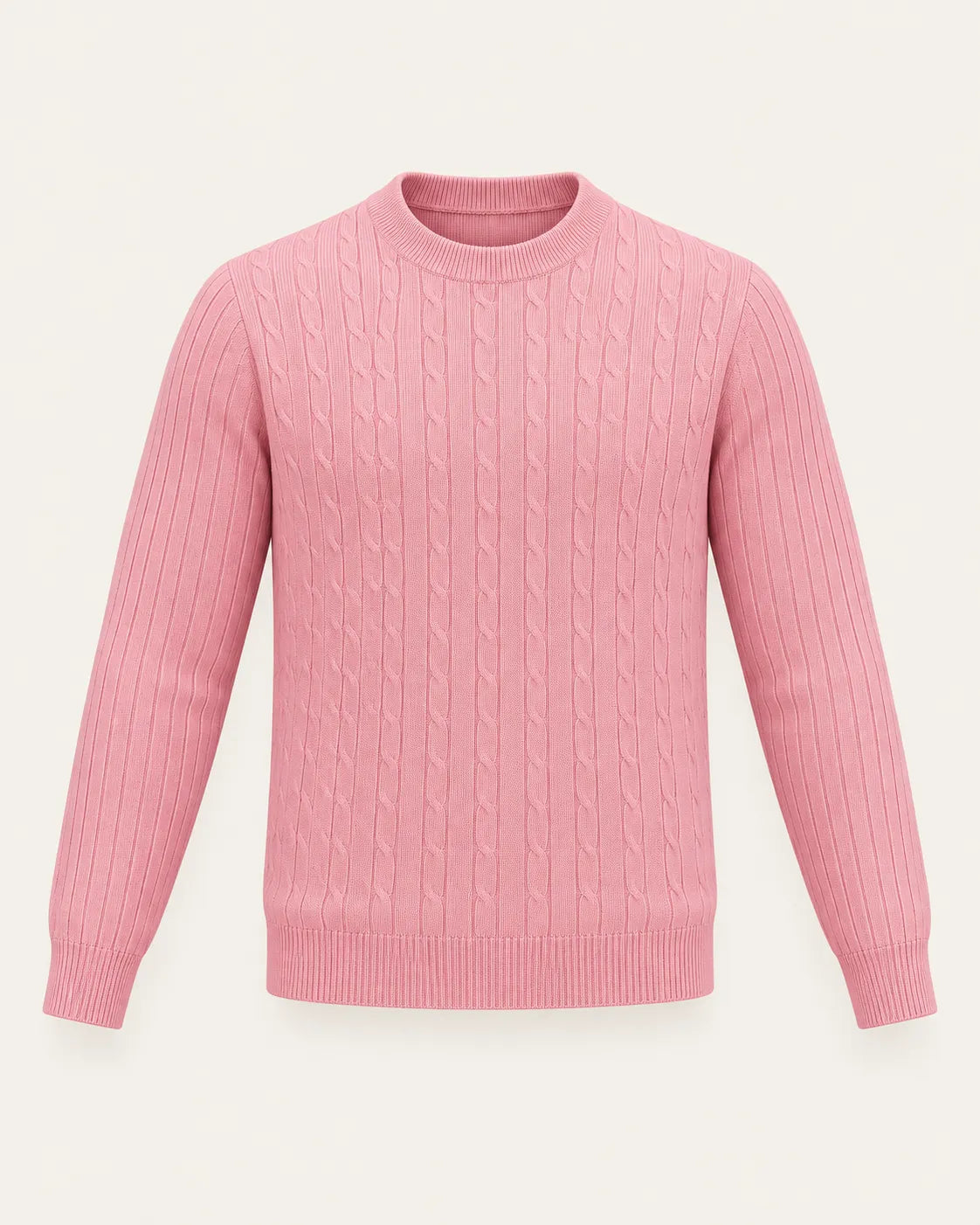 Rosa | Jersey de ochos de cuello redondo