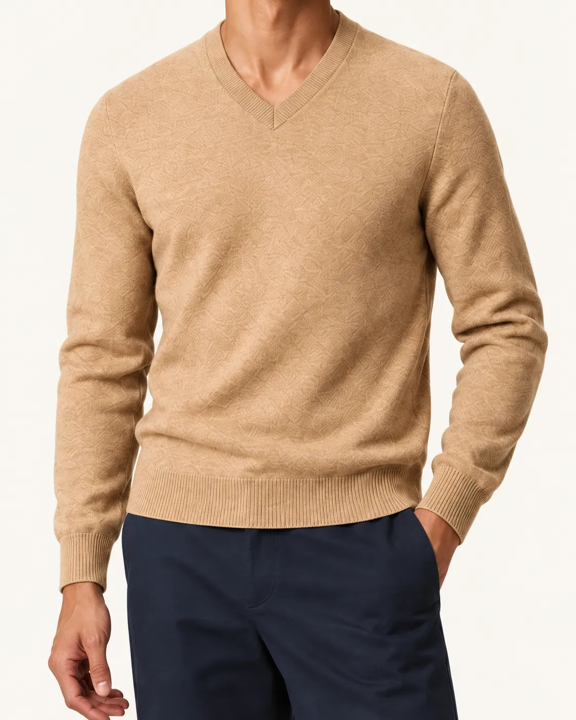 Camel | Jersey de pico básico – detalle