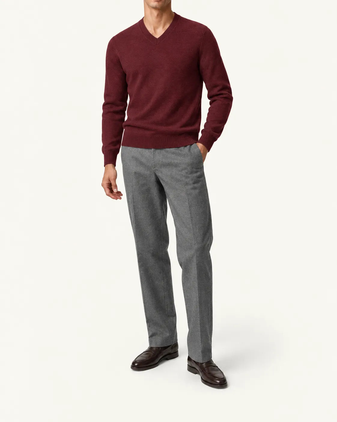 Rojo | Jersey de pico básico – vista delantera
