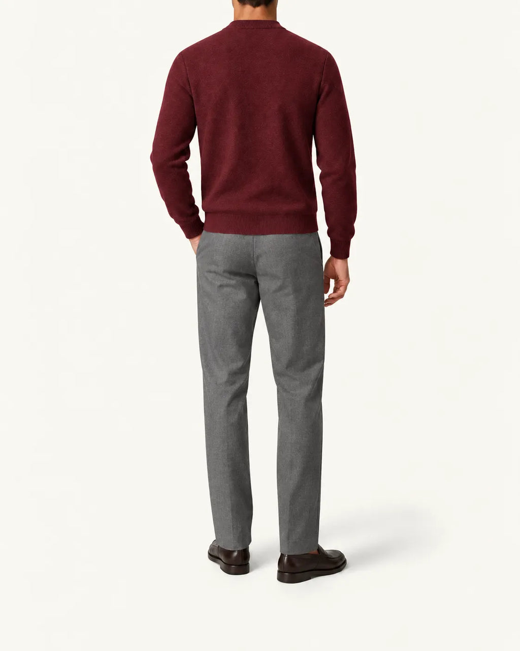 Rojo | Jersey de pico básico – vista trasera