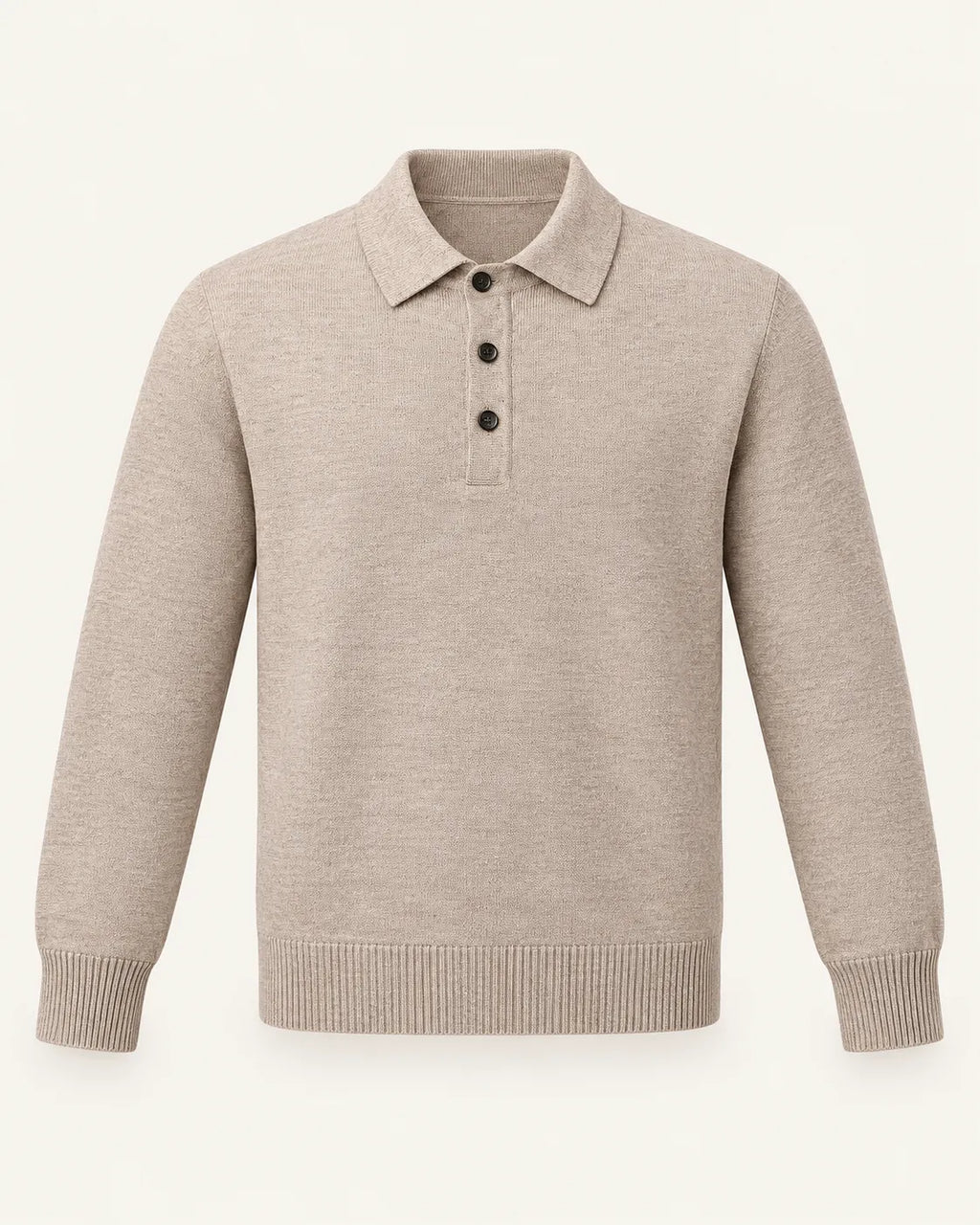 Camel | Jersey polo de punto con botones