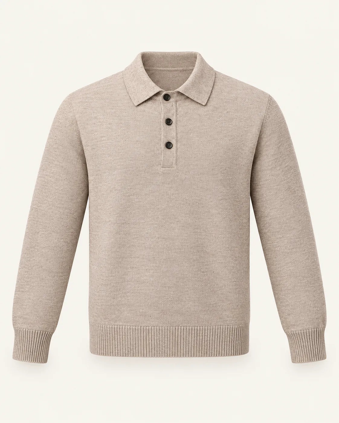Camel | Jersey polo de punto con botones
