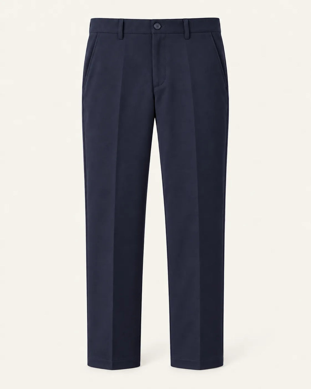 Azul marino | Pantalón de vestir elástico de corte recto