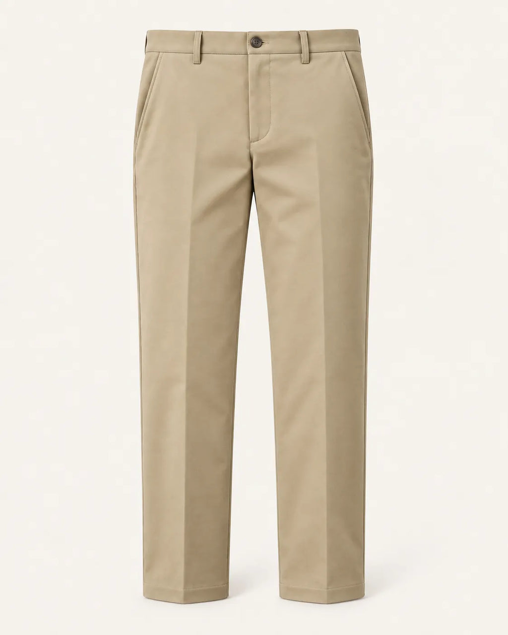Caqui | Pantalón de vestir elástico de corte recto