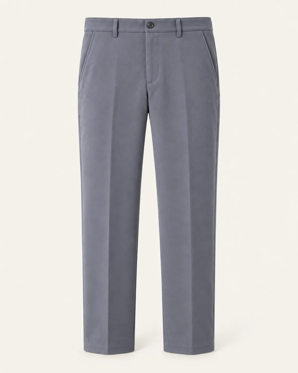 Gris | Pantalón de vestir elástico de corte recto