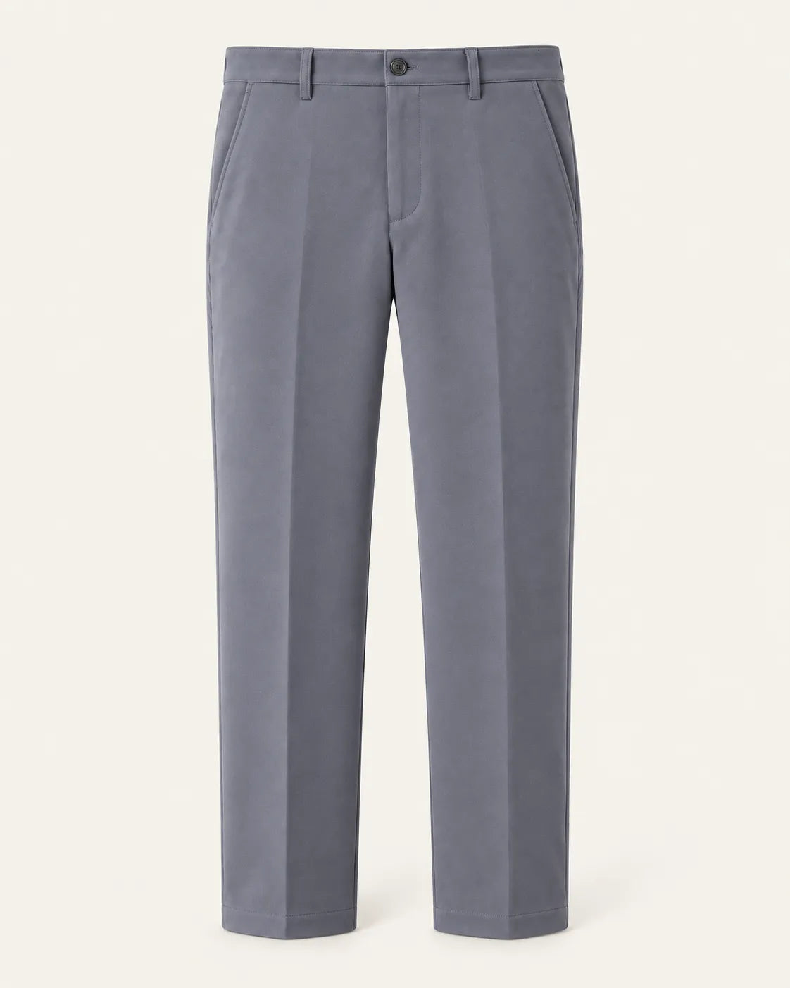 Gris | Pantalón de vestir elástico de corte recto