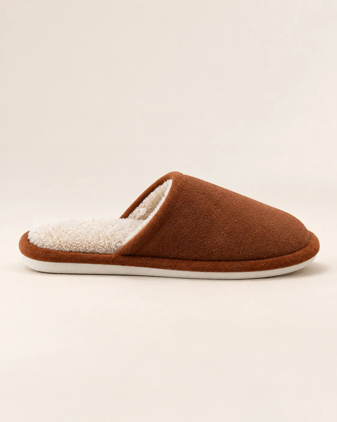 Café | Zapatillas de casa efecto ante – vista lateral